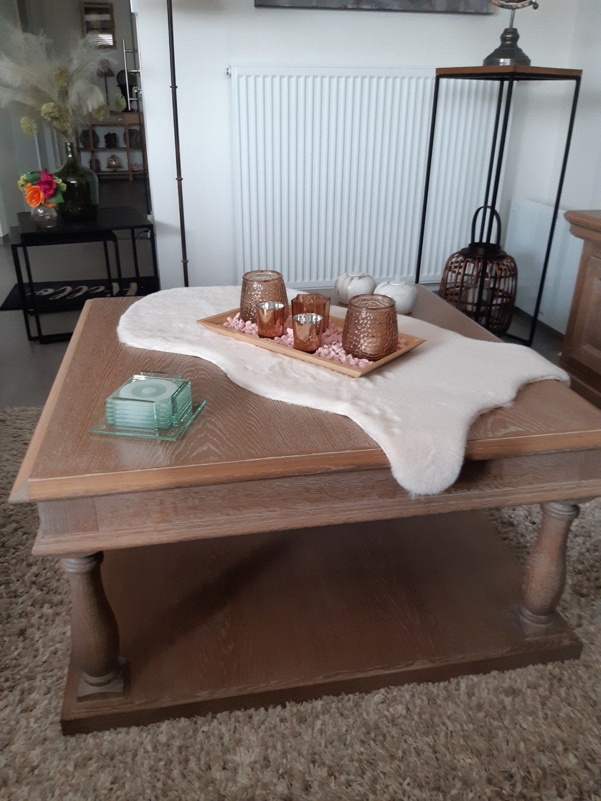salontafel, Ophalen, Gebruikt, Eikenhout, 50 tot 100 cm