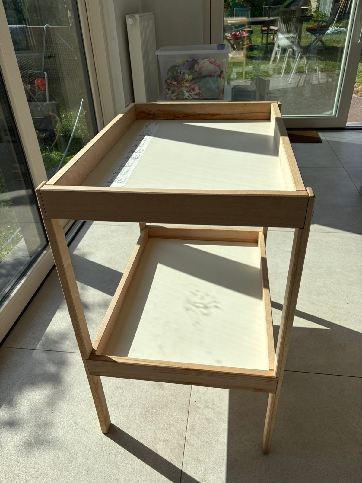 Table a langer, Enlèvement, Comme neuf