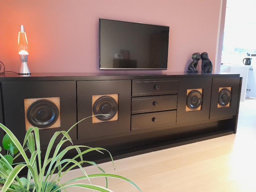 brutalist dressoir - impressive Brutalist Sideboard, Antiek en Kunst, Antiek | Meubels | Kasten, Ophalen