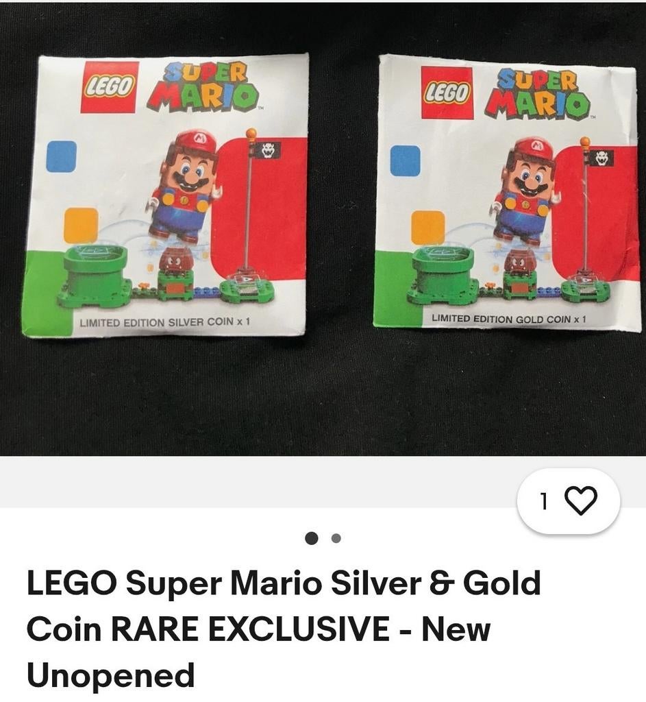 Gouden en Zilveren lego mario munten, Enlèvement