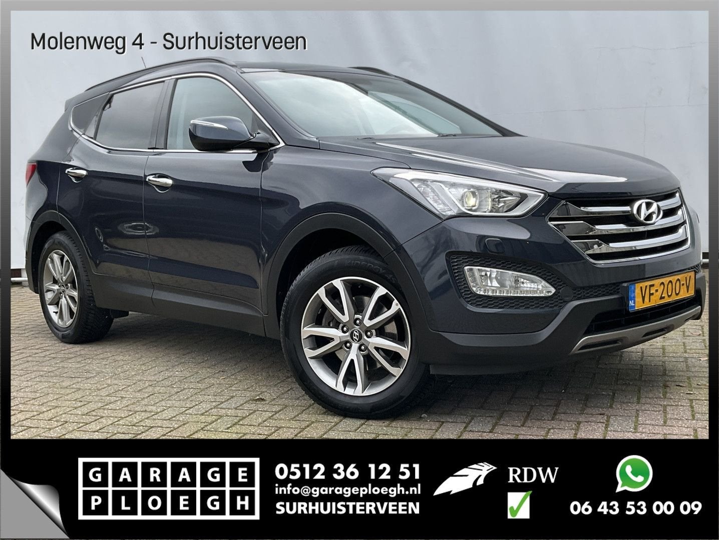 Hyundai Santa Fe 2.4 GDI 192pk MARGE 56dkm+NAP Grijs kent* N, Autos, Hyundai, Argent ou Gris, 207 g/km, Entreprise, Boîte manuelle