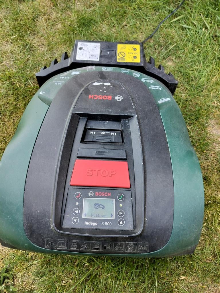 Robotmaaier Bosch indego s 500, Ophalen