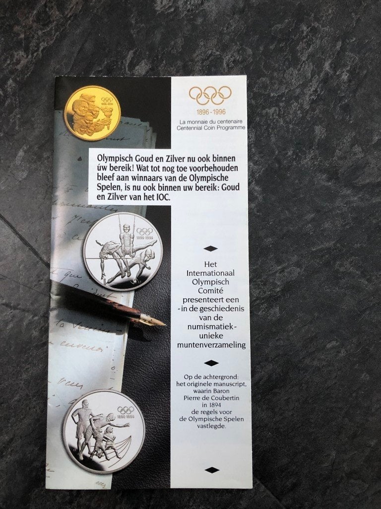 Folder IOC-gedenkmunten - munten Olympische spelen, Timbres & Monnaies, Monnaies | Belgique, Enlèvement ou Envoi