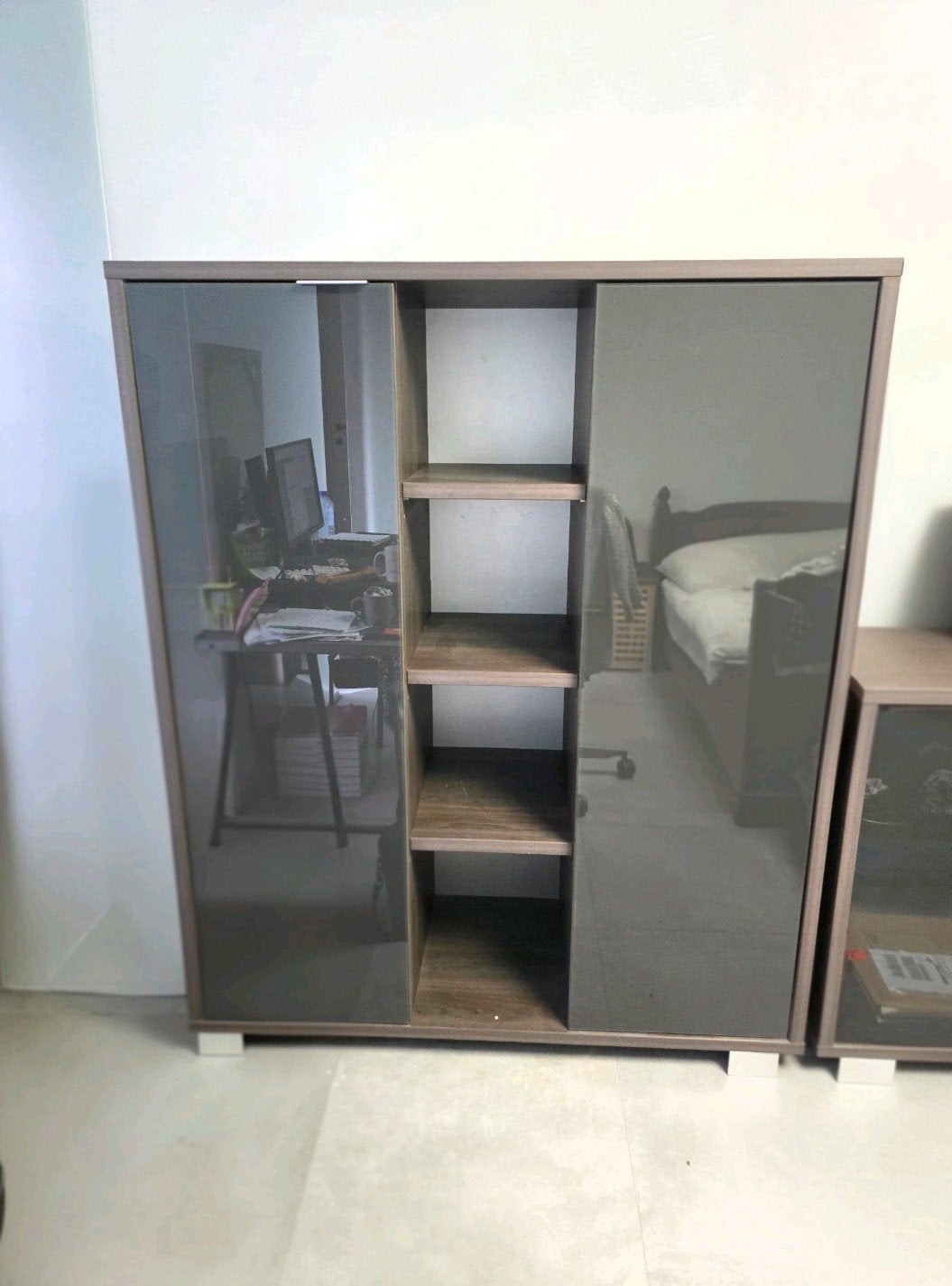 Ensemble de meubles moderne avec vitrine, buffet et grand mi, Enlèvement