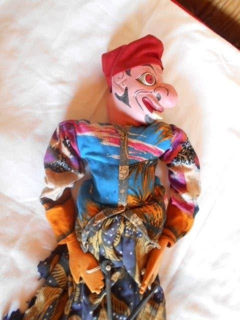 Indonésie, marionnettes anciennes, Enlèvement ou Envoi, Textile, Poupée, Peint