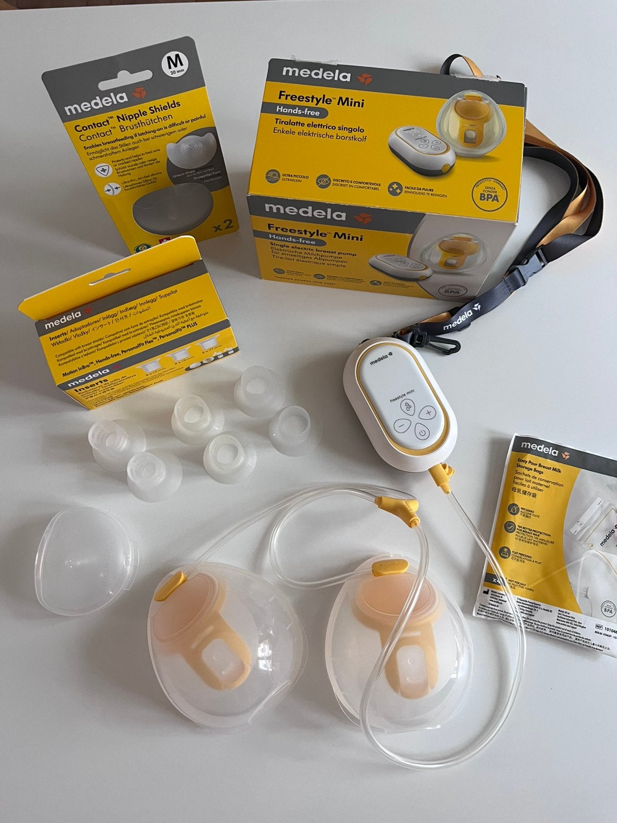 Medela Freestyle Mini dubbele borstkolf - incl 9M garantie, Ophalen, Zo goed als nieuw