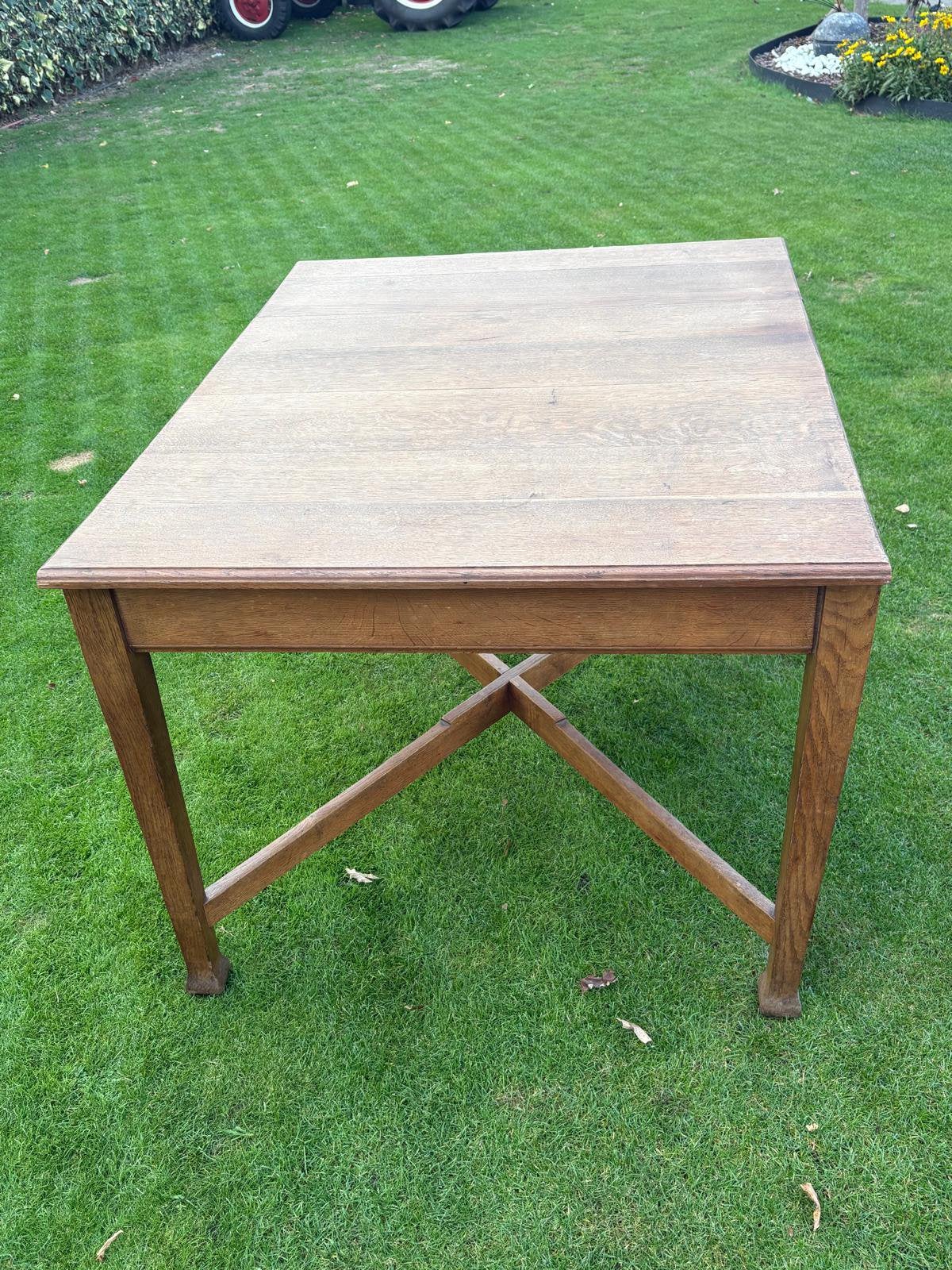 Tafel, Tuin en Terras, Ophalen, Gebruikt, Rechthoekig, Hout