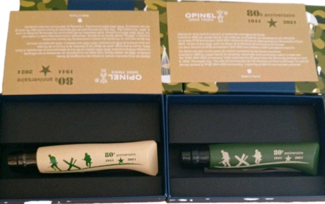 couteau Opinel N08 - 80ème Anniversaire d, Enlèvement ou Envoi