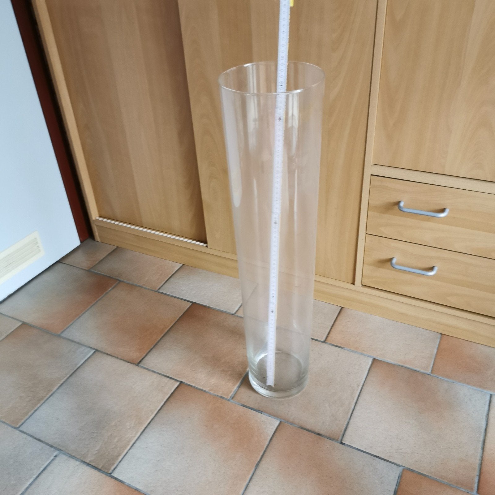 vasse 70cm verre orchidée ou autre, Enlèvement, Neuf