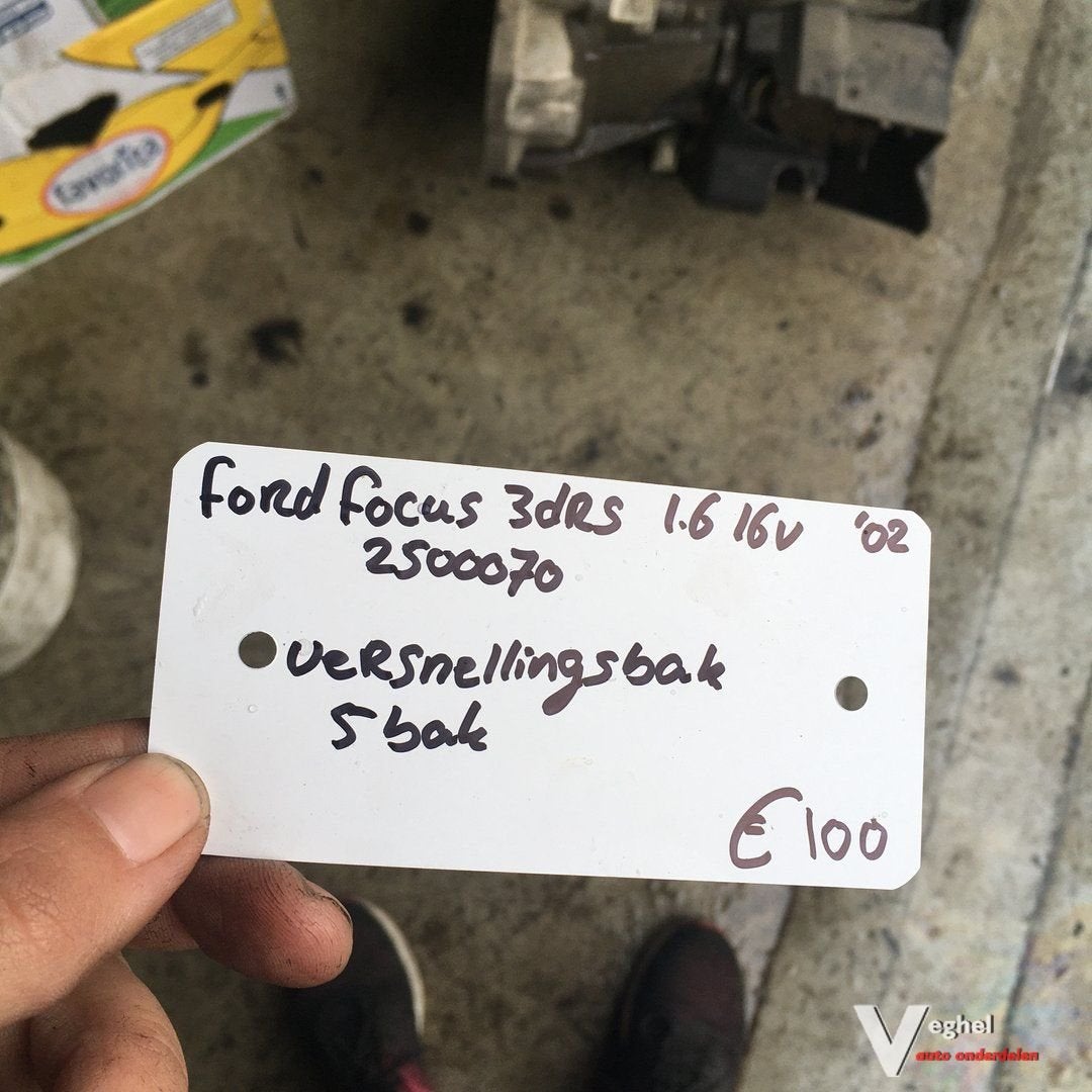 Ford Focus 3 drs 1.6 16v 2002 wagennr 250070 Versnellingsbak, -, -, Enlèvement, Utilisé
