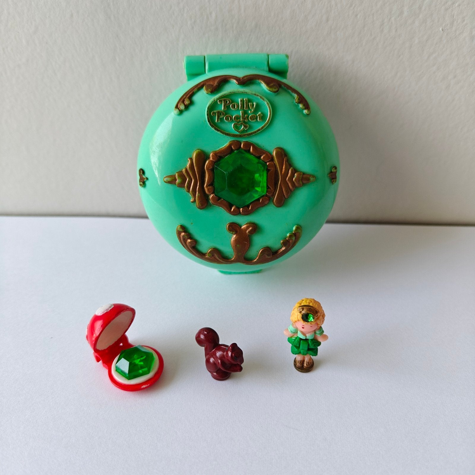 Polly Pocket Vintage Jeweled Forest complète 1992 Bluebird, Enlèvement ou Envoi, Utilisé