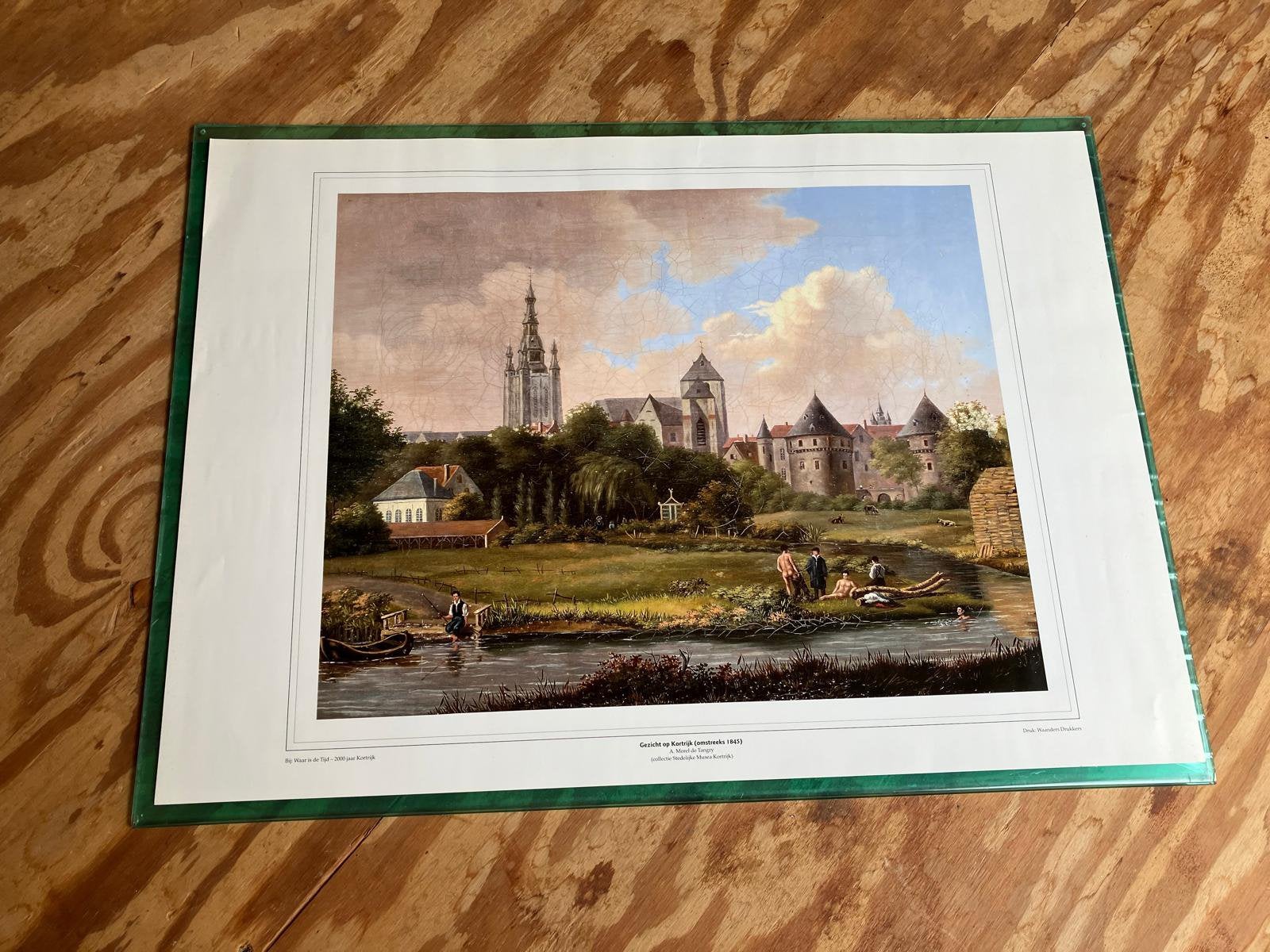 Gezicht op Kortrijk - omstreeks 1845, Ophalen, Zo goed als nieuw