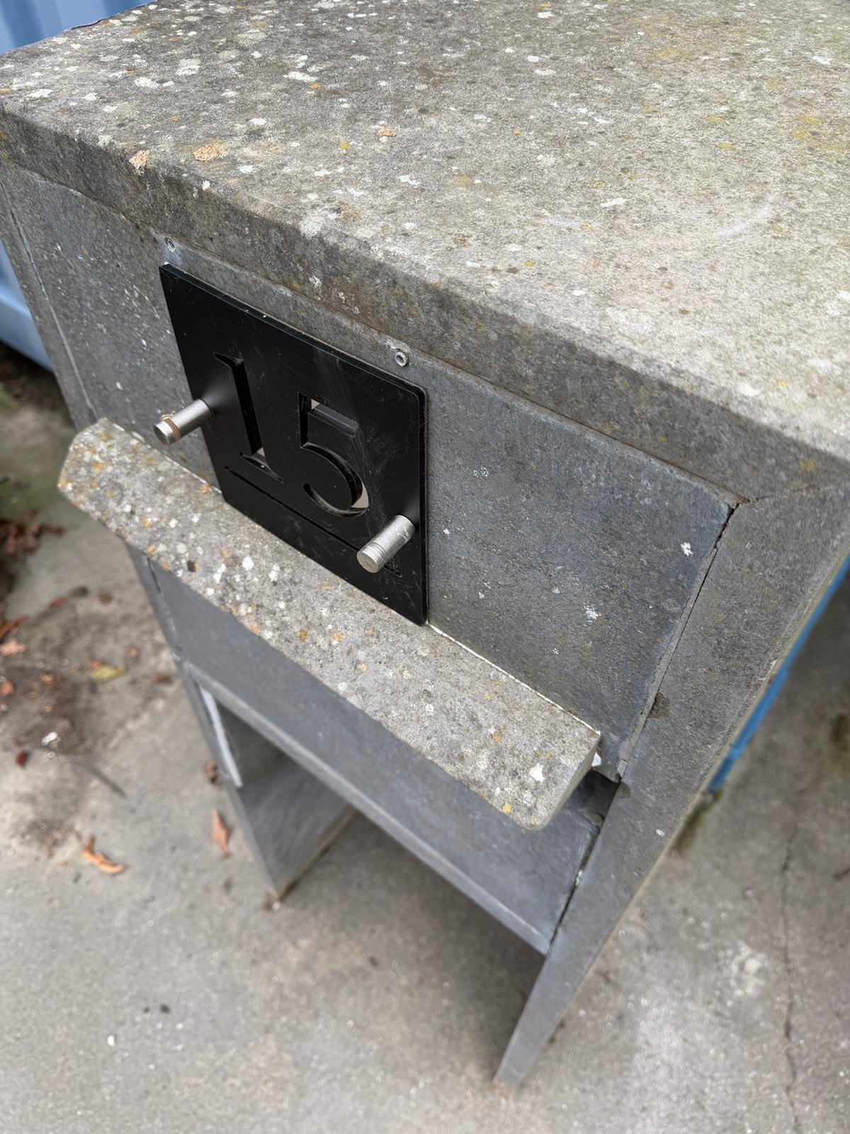 Brievenbus blauwe steen, Tuin en Terras, Ophalen of Verzenden
