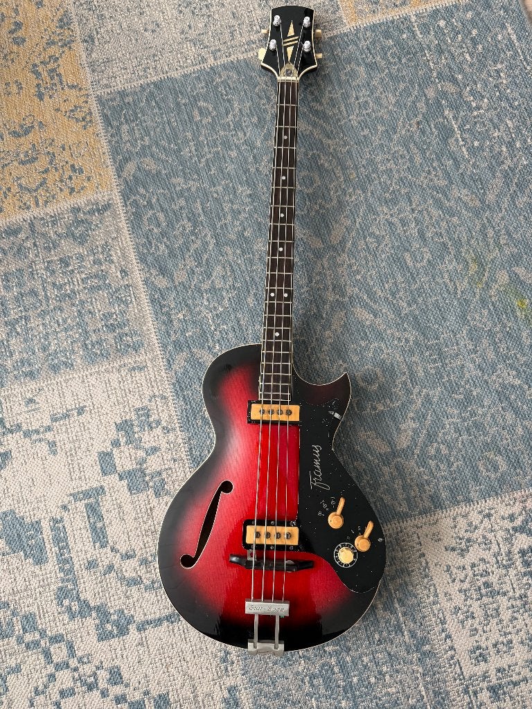 FRAMUS 5/150 BASS, JAREN 60, BILL WYMAN BAS, Ophalen of Verzenden, Gebruikt, Semi-akoestisch