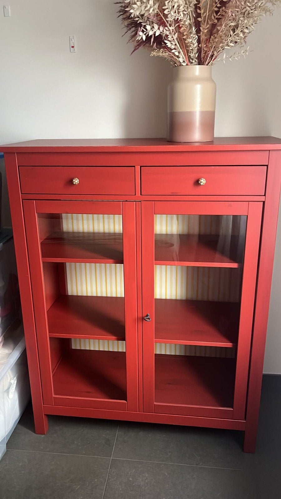 Ikea vitrine kast - Hemnes, Maison & Meubles, Armoires | Vitrines, Enlèvement