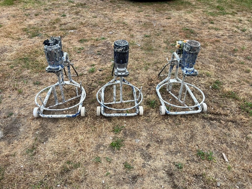 Mélangeur CARAT 3 x Adhésif pour blocs de béton de, Enlèvement, Utilisé