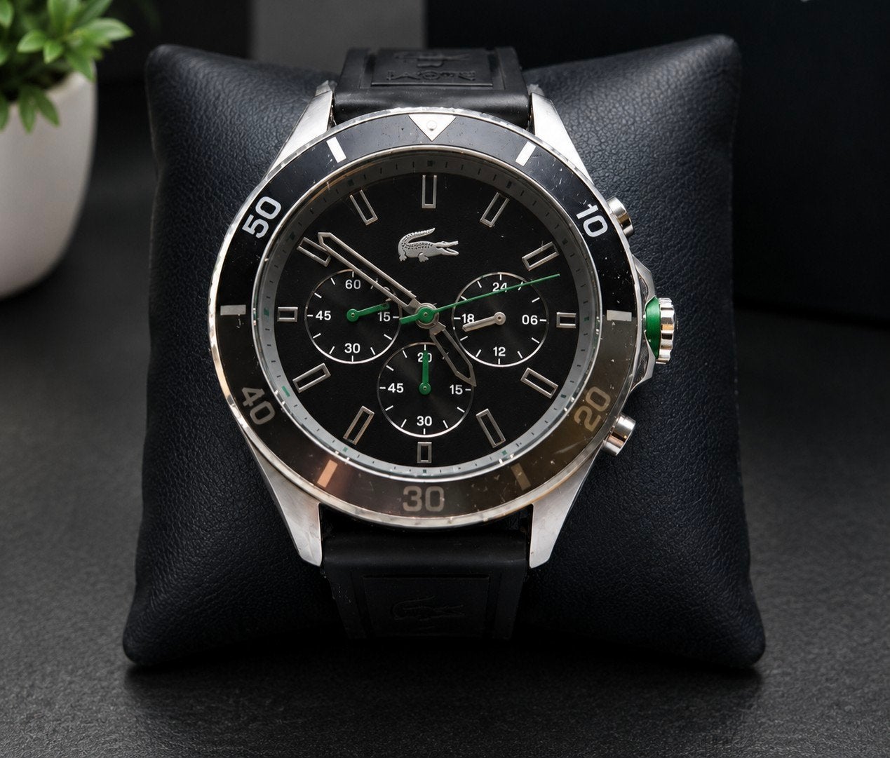 Montre lacoste, Handtassen en Accessoires, Ophalen of Verzenden, Gebruikt, Polshorloge