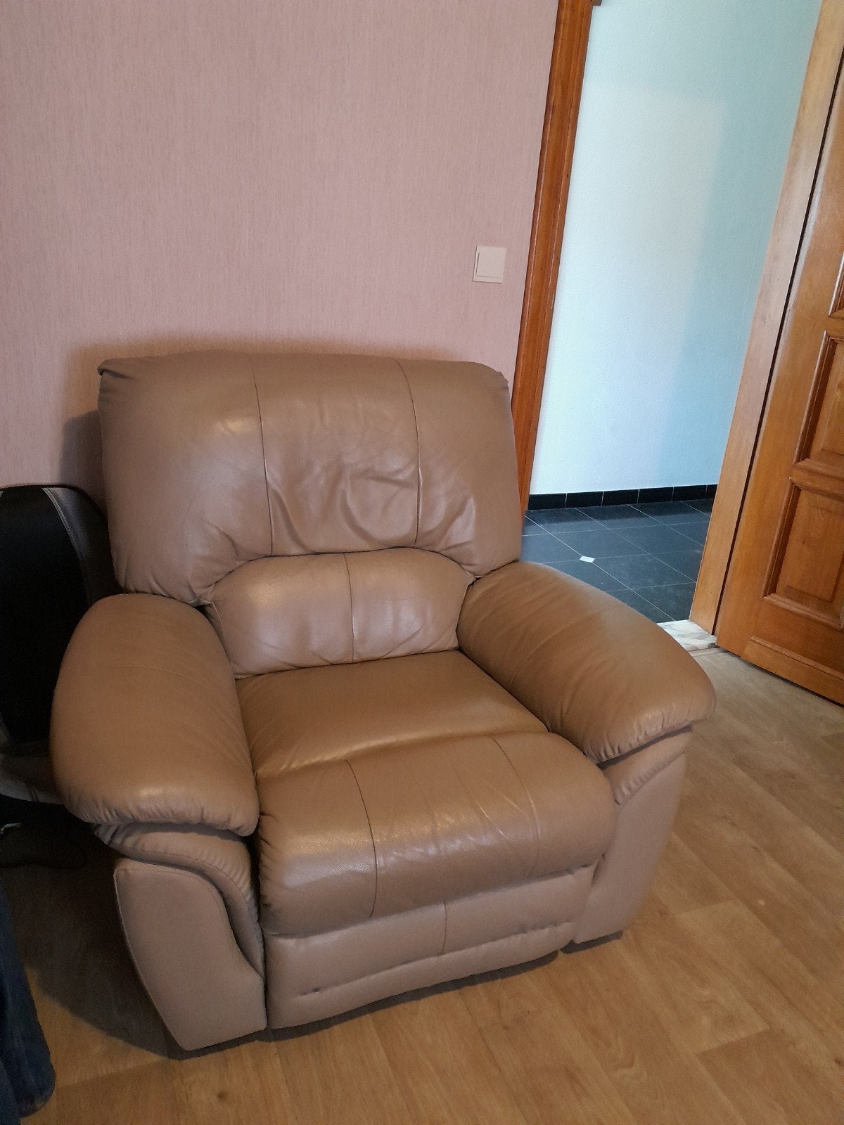 Comfortabele relax - zetel, Ophalen, Gebruikt, Leer, Modern