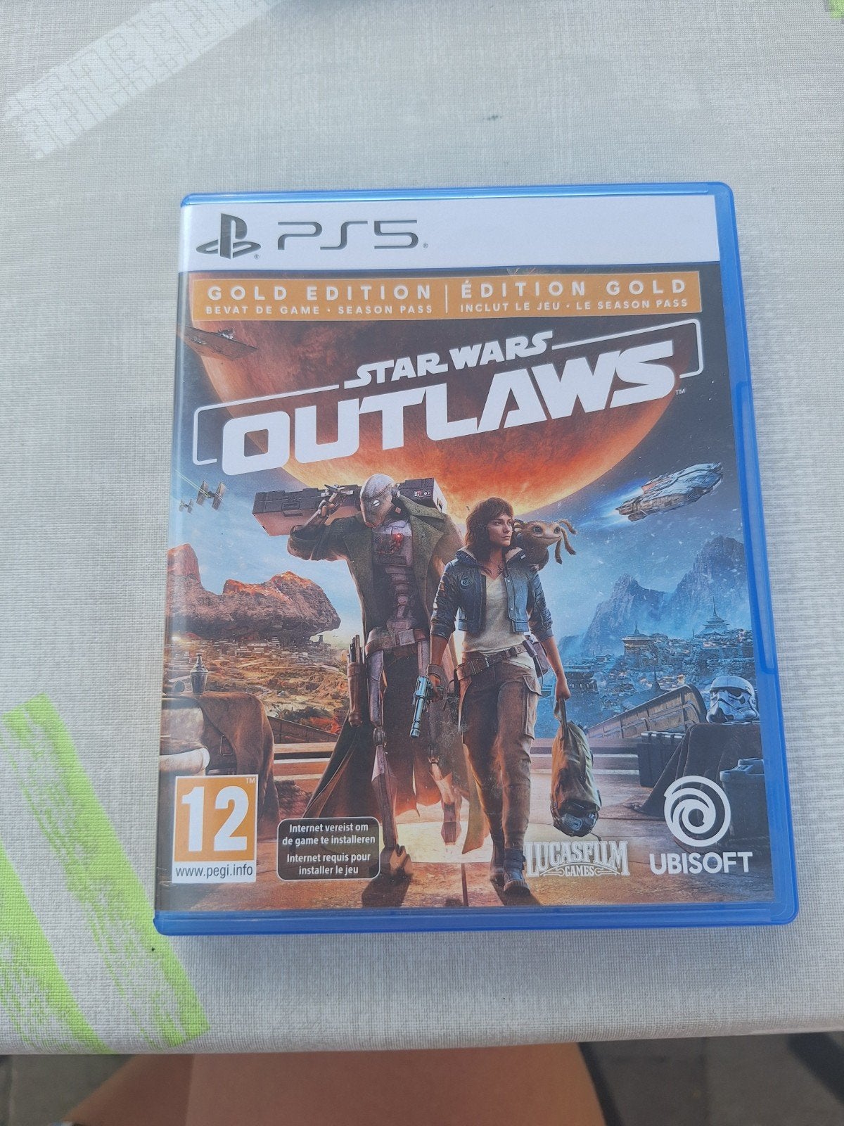 PS5 game - playstation 5 - Star Wars Outlaws - gold edition, Games en Spelcomputers, Ophalen of Verzenden, Zo goed als nieuw, Avontuur en Actie