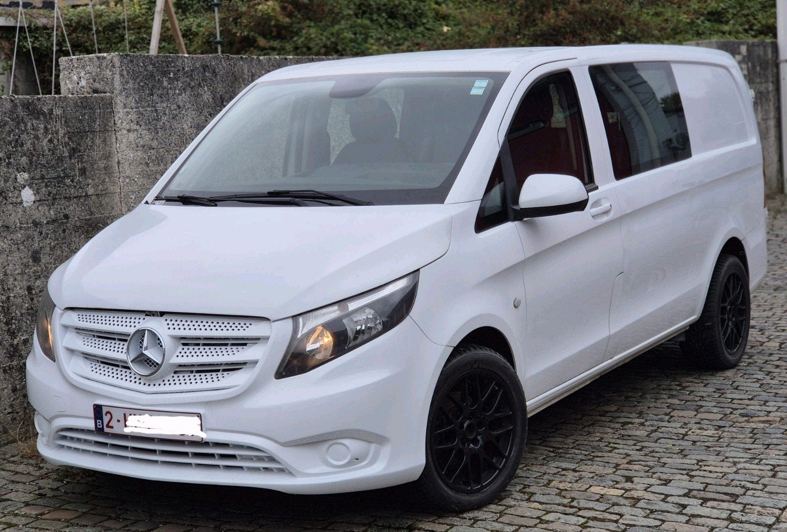 Mercedes vito doub cabine 5pls an2017.235mkm 14500€ ctok, Cuir, Euro 6, Boîte manuelle, Mercedes-Benz
