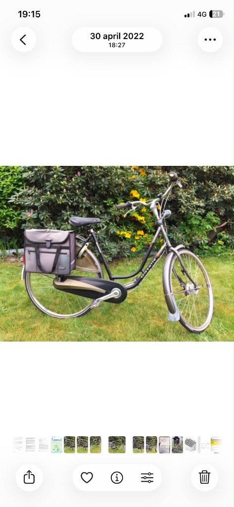 Fiets te koop, Fietsen en Brommers, Fietsen | Dames | Damesfietsen, Ophalen, Gazelle, Trommelrem, 53 tot 56 cm