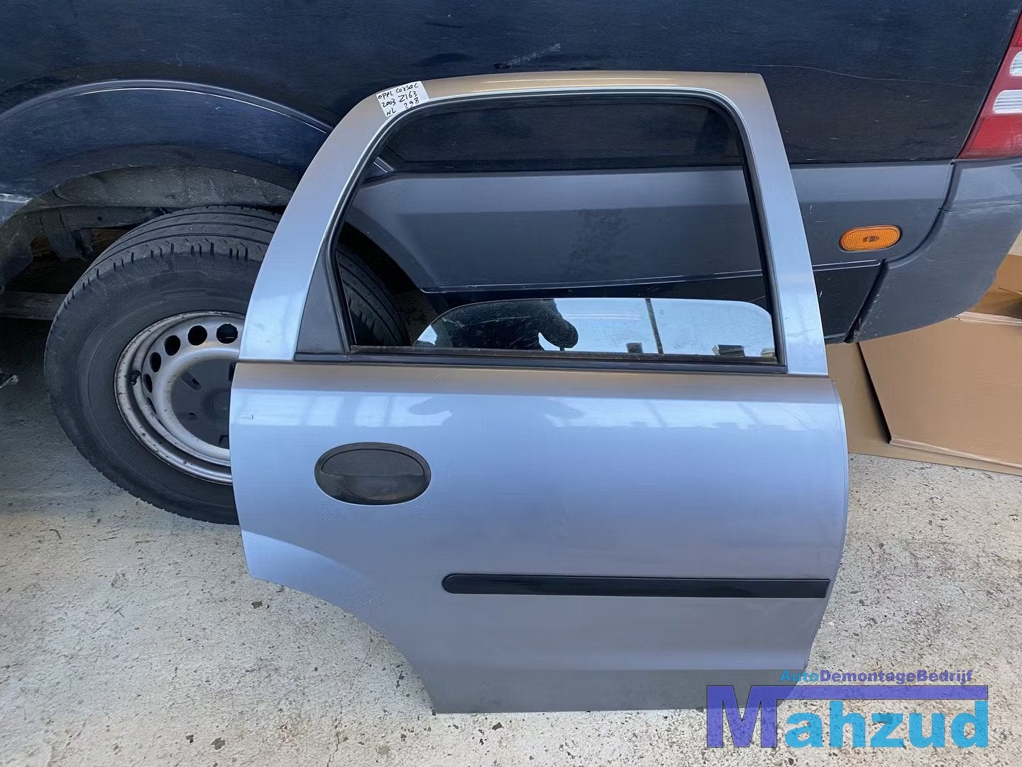 OPEL CORSA C grijs Z163 Rechts Achter deur portier 5 deurs, Auto-onderdelen, Gebruikt, Deur, Kontakt@opel-infoservice.de, Opel