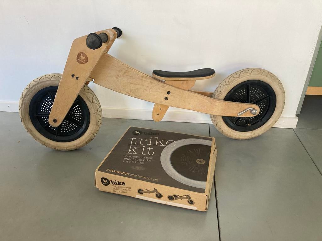Loopfiets Wishbone Bike 3 in 1 - hout, Ophalen, Gebruikt, Loopfiets