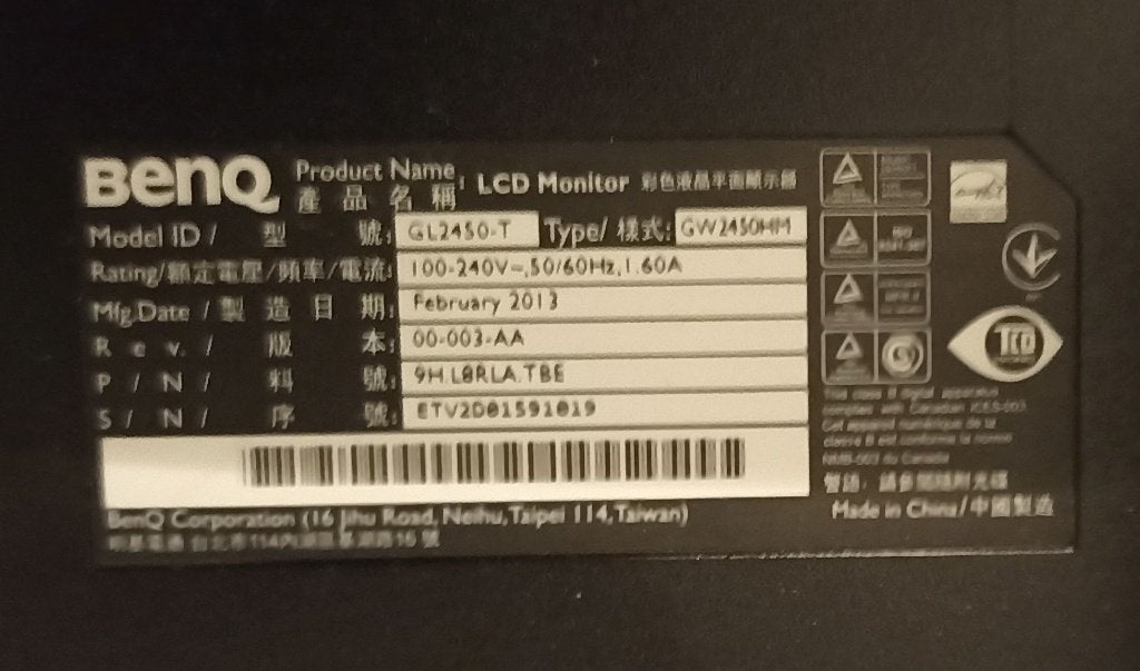 Monitor, Computers en Software, Ophalen, BenQ, Overige typen, Gebruikt
