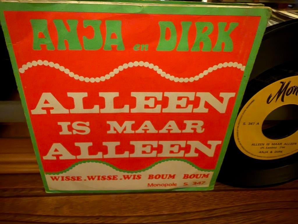 Alleen Is Maar Alleen - Wisse - Wisse - Wis Boum Boum, Cd's en Dvd's, Gebruikt, 7 inch, Single, Ophalen of Verzenden