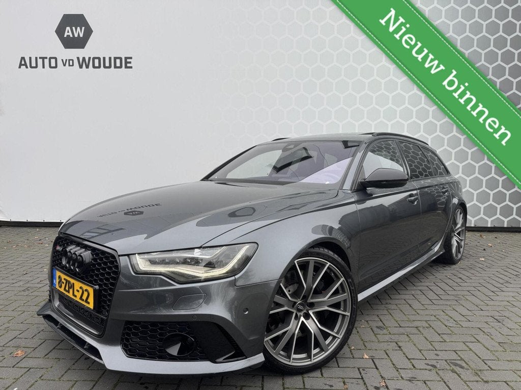 Audi Avant 4.0 TFSI RS6 quattro Miltek B&O Pano Performance, Auto's, Audi, Bedrijf, Te koop, RS6, 360° camera, 4x4, ABS, Achteruitrijcamera