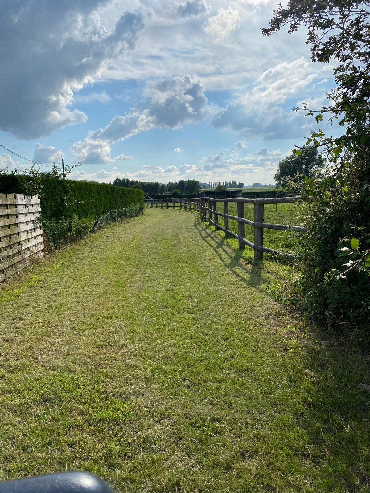 Paarden weidegang met loopstal, Stalling, 2 of 3 paarden of pony's