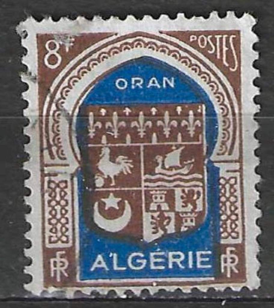 Algérie 1948 - Yvert 269 - Armoiries d'Oran (ST), Envoi, Affranchi