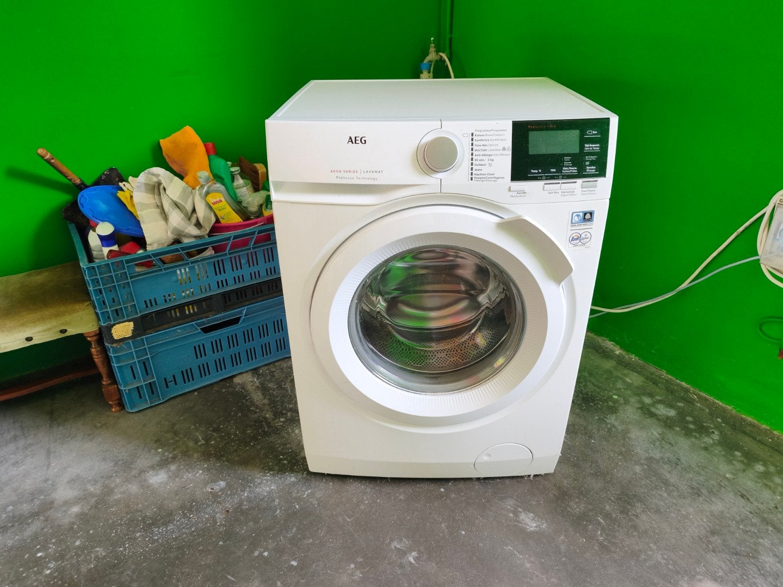 wasmachine AEG 2 jaar oud, Ophalen