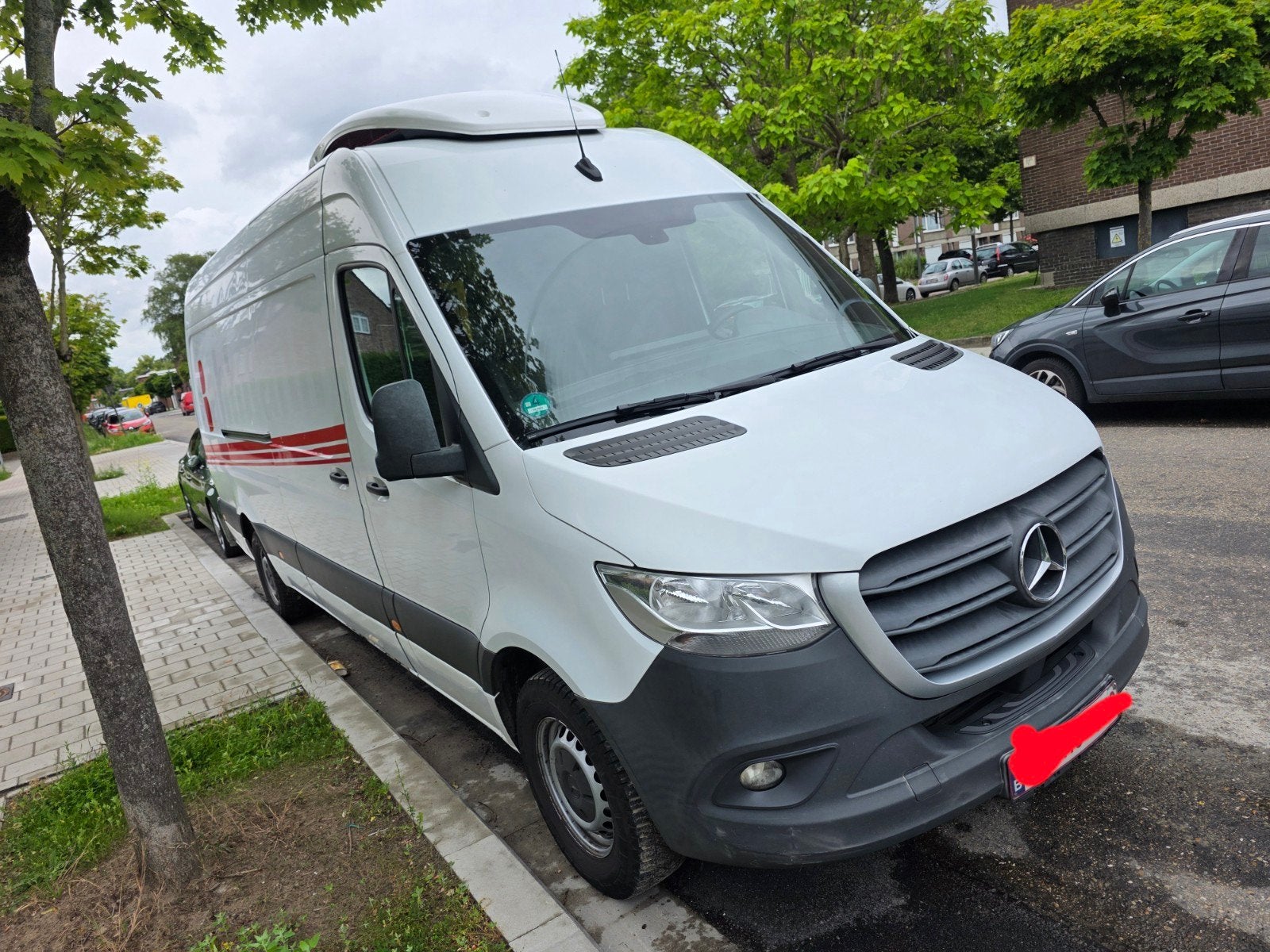 Mercedes sprinter 316 koelwagen diesel Euro 6b, Stof, Wit, Mercedes-Benz, Particulier