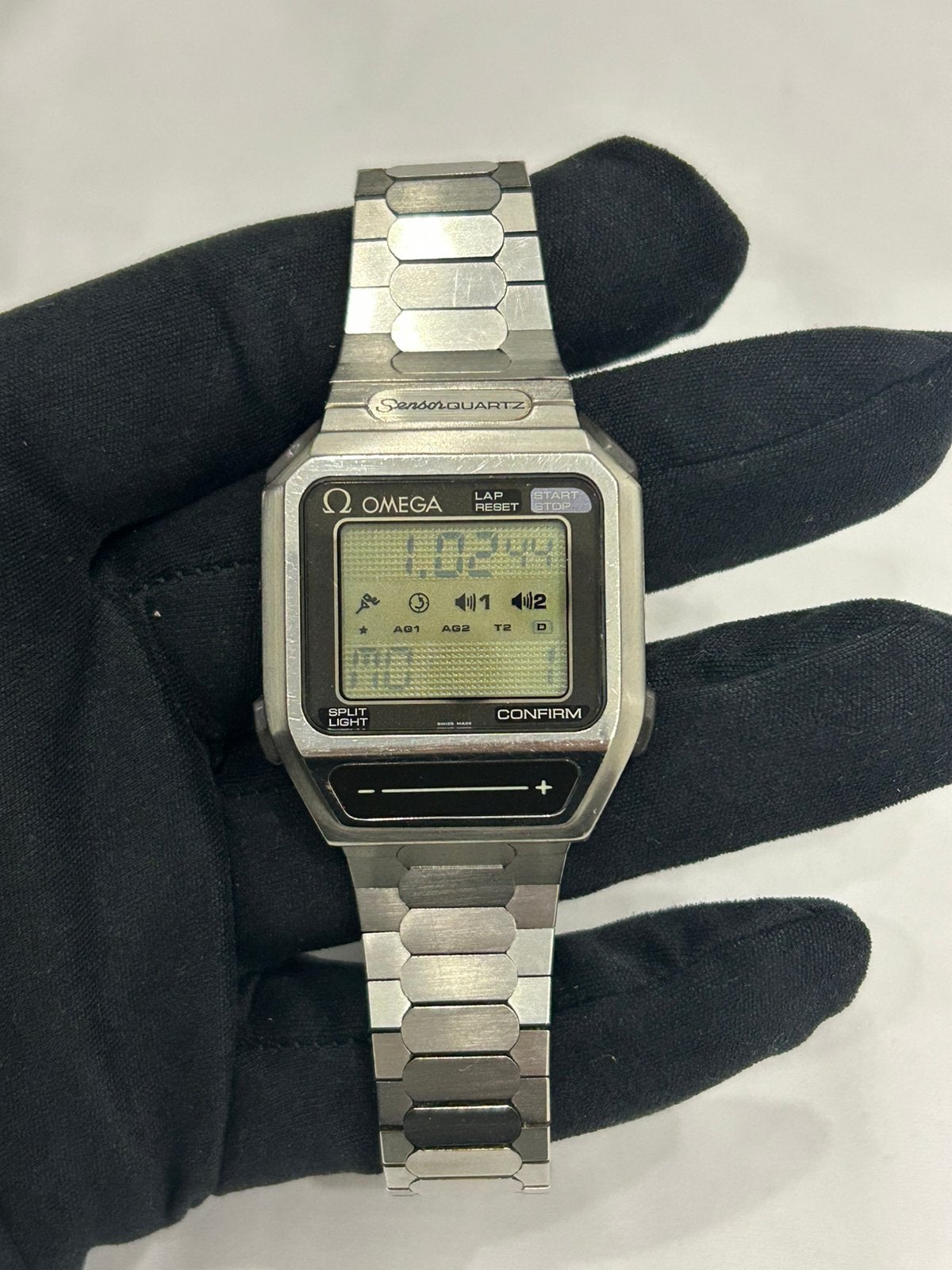 Omega Sensor MD 386.0811 « Okapi », Bijoux, Sacs & Beauté, Montres | Hommes, Montre-bracelet, Acier, Enlèvement, Utilisé