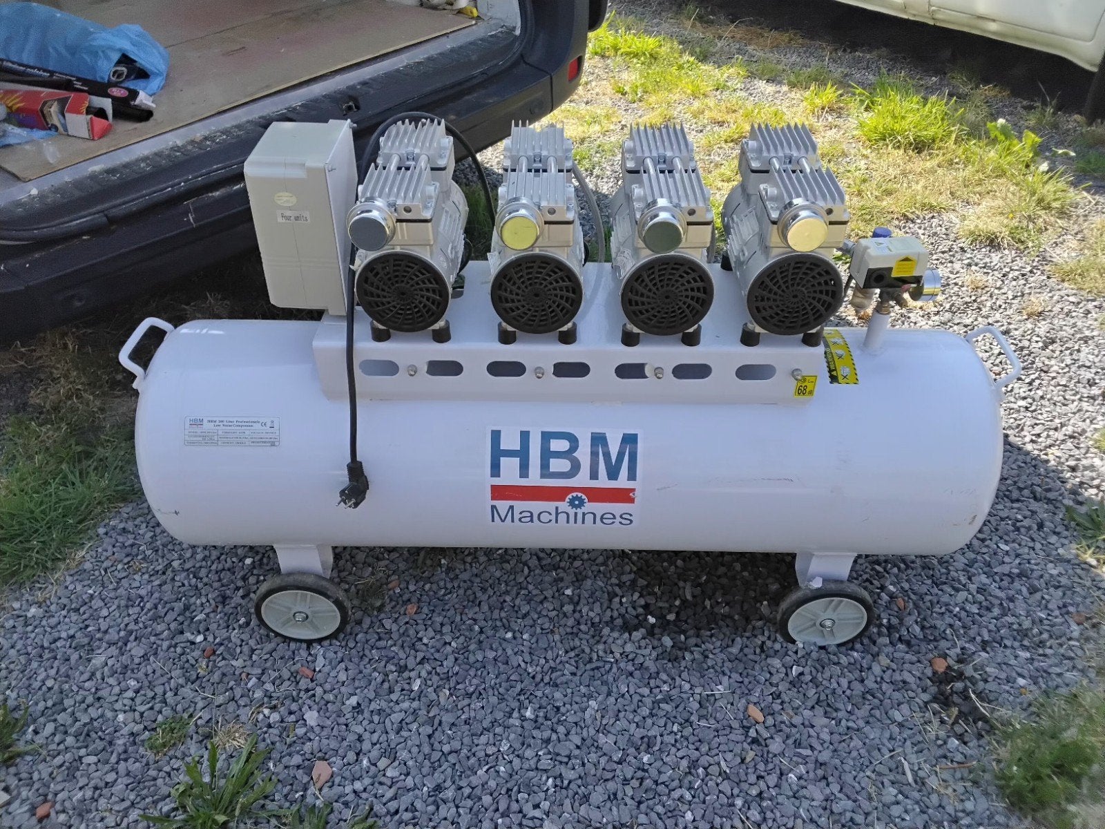compressor HBM stille compressor, 200 liter, model 2, Ophalen