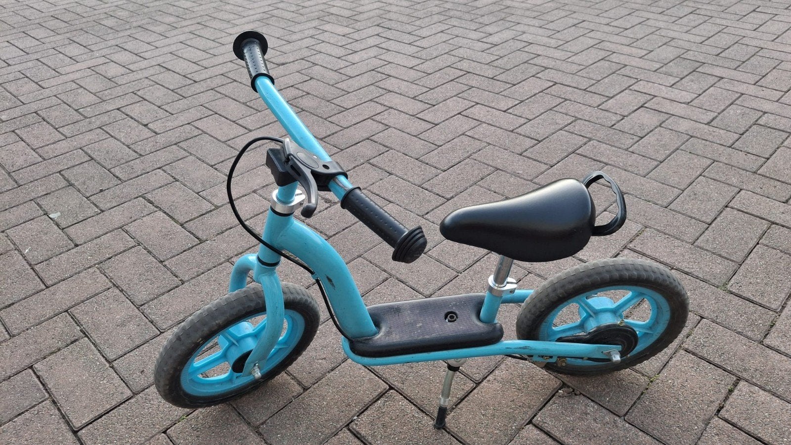 eerste loopfietsje, Ophalen
