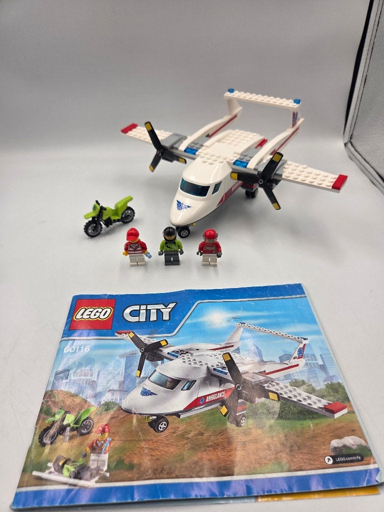 Avion ambulancier Lego City 60116, City, Enlèvement ou Envoi, Lego, Ensemble complet