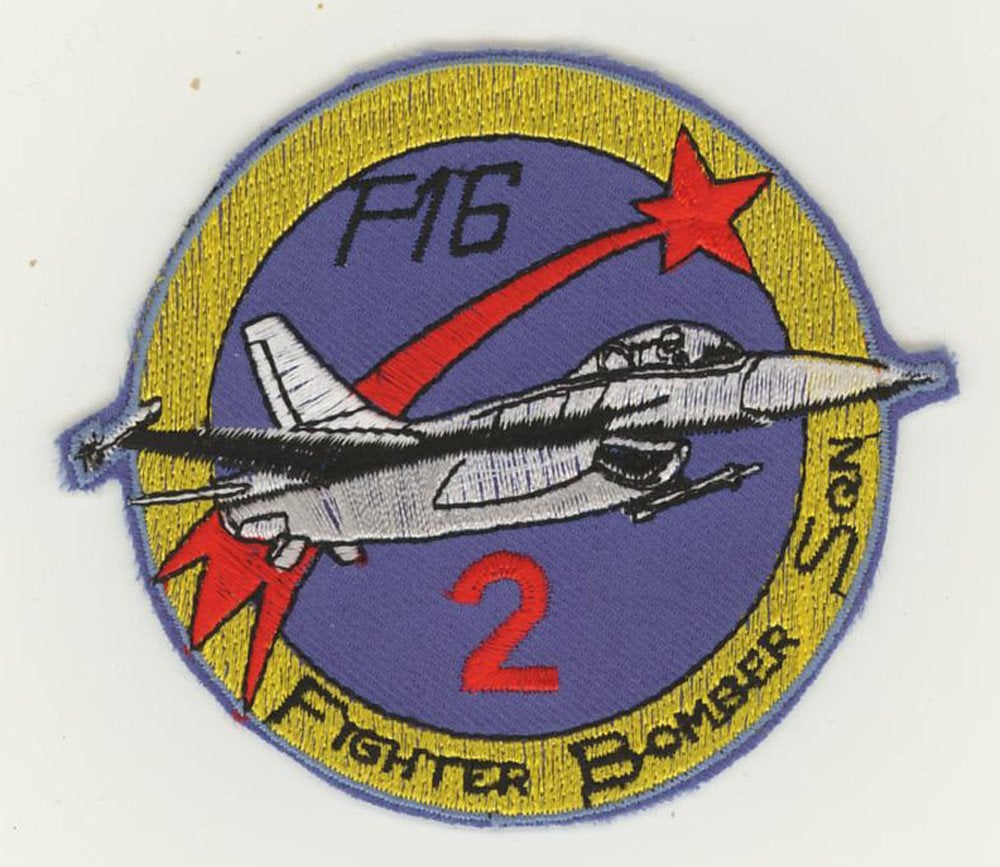 BAF luchtmacht patch 2 sqn FB F-16AM Florennes, Collections, Objets militaires | Général, Envoi, Armée de l'air, Emblème ou Badge