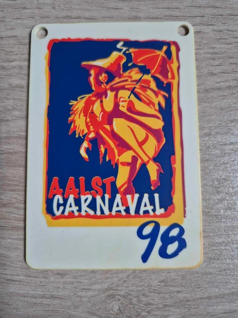 Carnaval medaille plastiek Aalst 1998, Ophalen of Verzenden