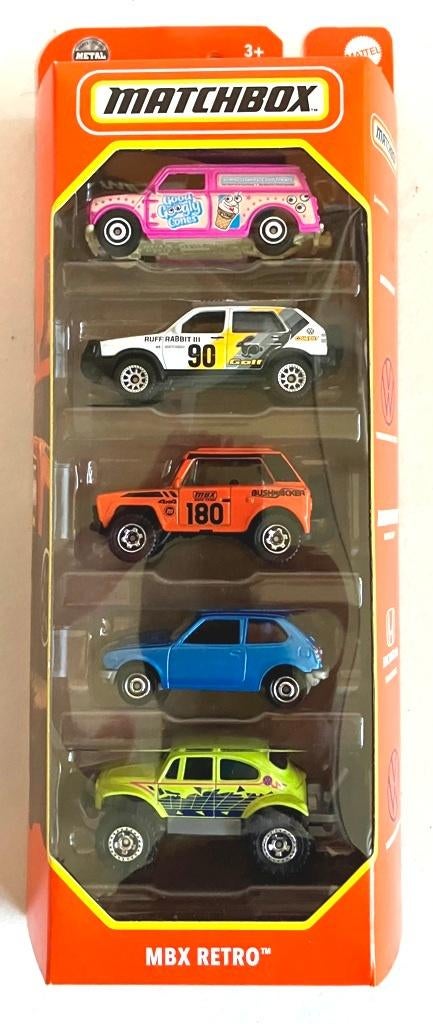 Matchbox MBX retro 5-pack., Ophalen of Verzenden, Zo goed als nieuw, Auto