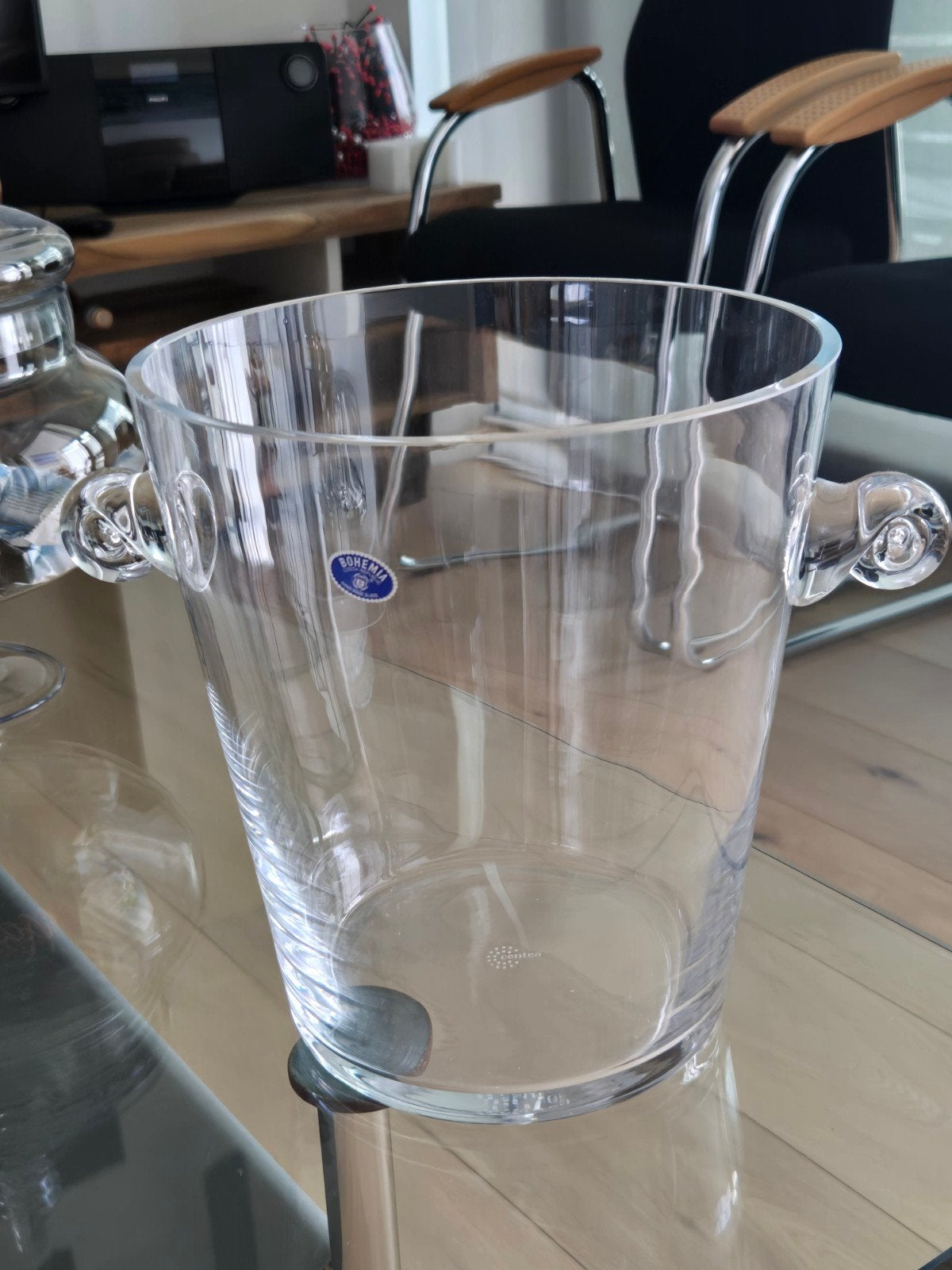 Le nouveau seau à champagne en cristal de Boème n'a jamais, Antiquités & Art, Enlèvement ou Envoi