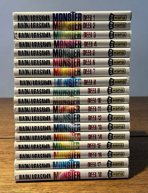 Monster Naoki Urasawa 1-18 NL – alle delen eerste druk, Livres, Enlèvement ou Envoi, Série complète ou Série, Utilisé, Japon (Manga)