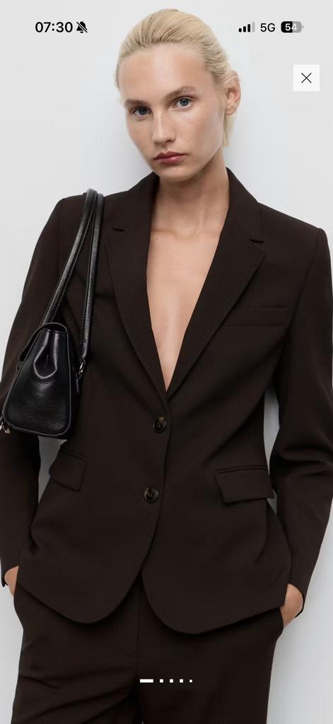 Blazer ensemble Zara xs brun marron, Vêtements | Hommes, Enlèvement ou Envoi, Comme neuf, Brun
