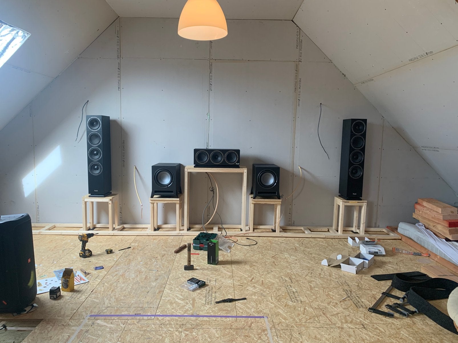 Teufel Theater 500 vloerstaande speakers, Audio, Tv en Foto, Vloerstaande luidspreker, Basreflex, Zo goed als nieuw, Ophalen