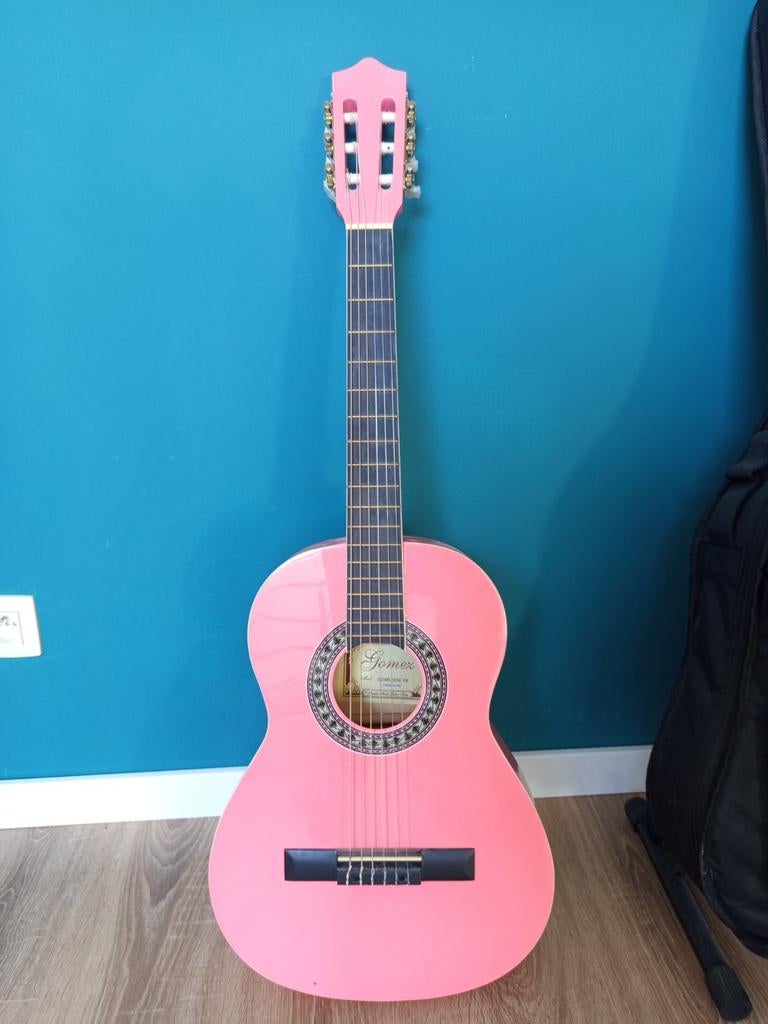 Roze gitaar linkshandig Gomez 036 PK 3/4 nieuwstaat, Ophalen