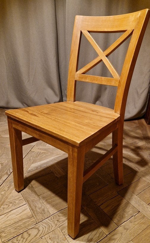 chaises en teak massif, Maison & Meubles, Chaises, Comme neuf, Cinq, Six Chaises ou plus, Bois, Brun, Enlèvement