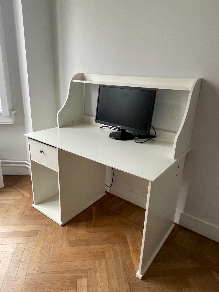 Bureau, Huis en Inrichting, Bureaus, Ophalen, Met lades, Gebruikt, 120 cm
