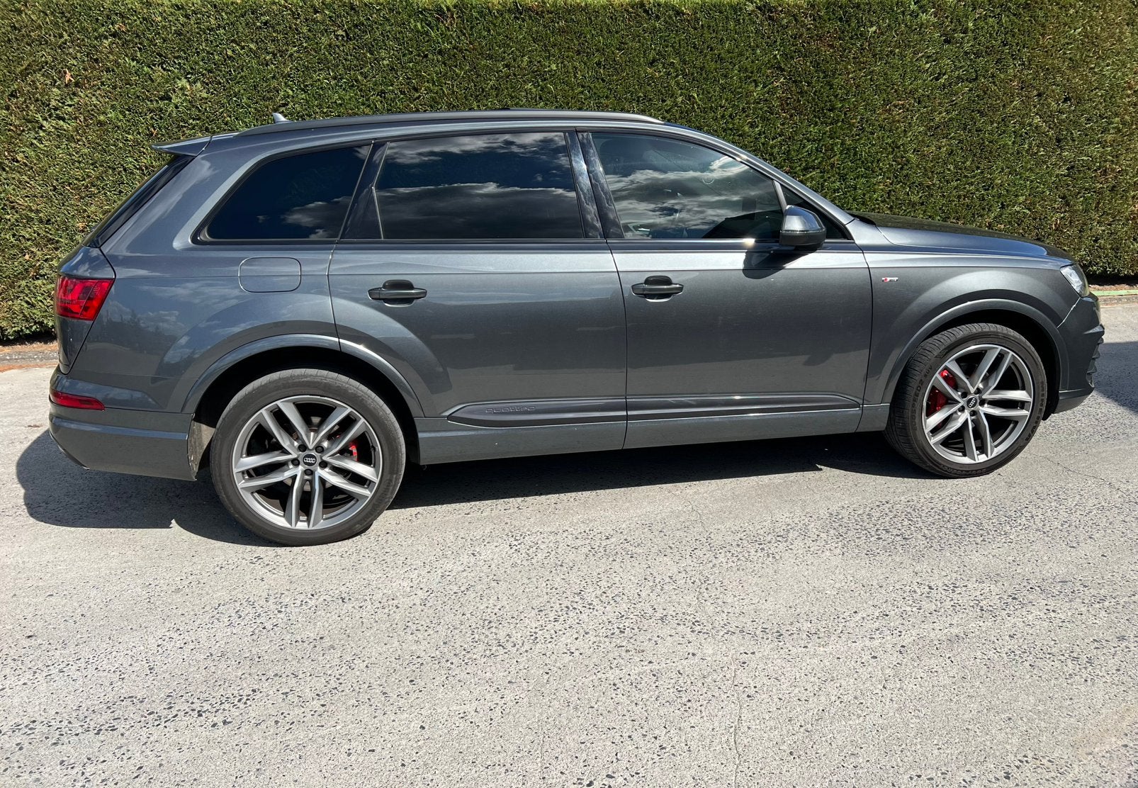 Audi Q7 • 3 x S-Line • Luchtvering •, Autos, Cuir, Argent ou Gris, Achat, Euro 6