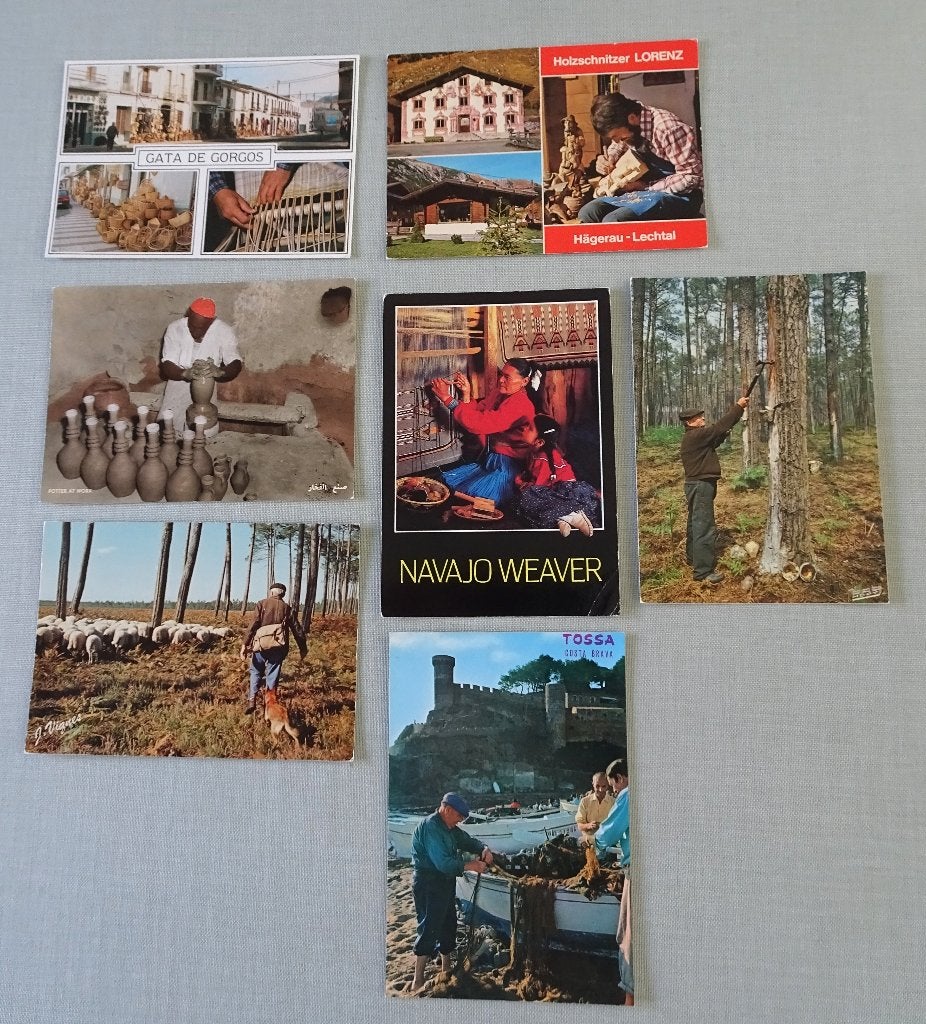 7 POSTKAARTEN VAN BEROEPEN, Verzamelen, Postkaarten | Themakaarten, Verzenden, Ongelopen, Overige thema's